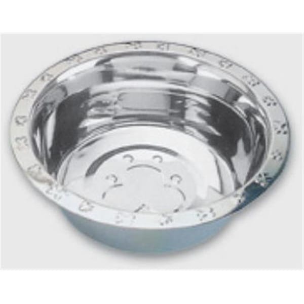 Qt Dog QT Dog SS0214 96 Ounce Embossed Rim Standard Food Bowl SS0214 - main